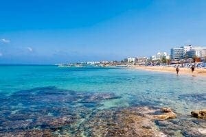 cipru 300x200 - Coastline of Ayia Napa with beach and hotels. Famagusta District. Cyprus