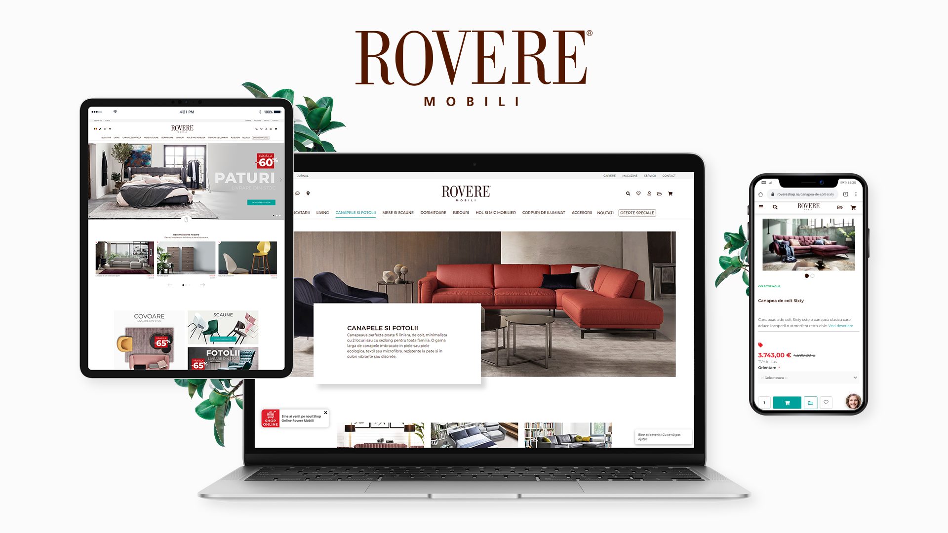 Rovere Eshop1920x1080 - Rovere Mobili lansează un magazin online pentru mobilier de lux