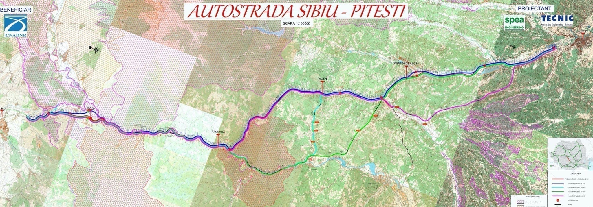 Sibiu Pitesti autostrada - Finanțare UE de 875 de milioane de euro pentru prima fază a autostrăzii Sibiu-Pitești