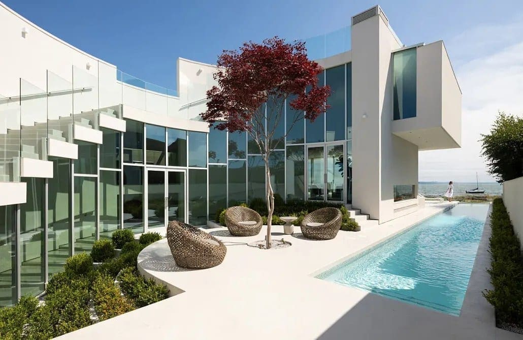 Boundary Bay Residence by Frits de Vries Architects pool - Sursă de inspirație: Case cu design ultra-original