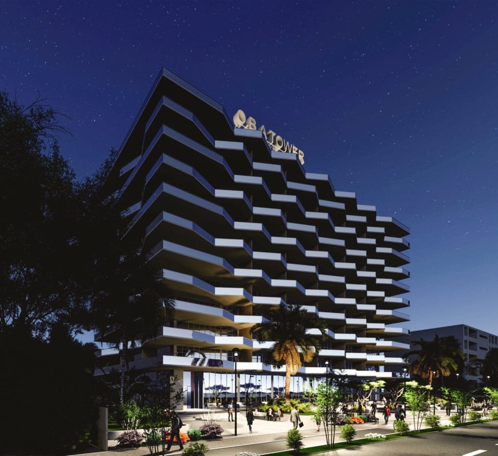 Vedere noaptea copy 1024x939 - O.B.A Tower, un simbol al luxului și inovației pe piața rezidențială din România