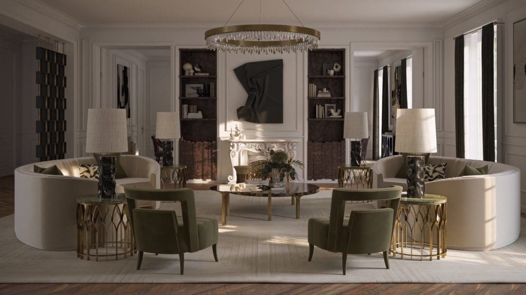 Home Society Paris House Living Room 2 copy 1024x576 - Apartamentul „Etern” din Paris, cu design clasic și contemporan