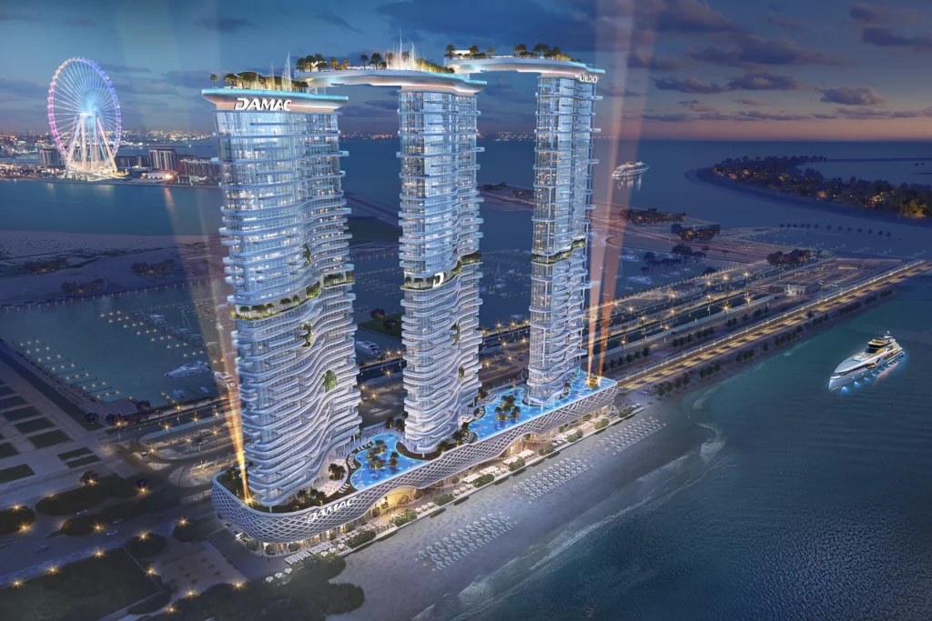 damac bay  night view 2301120 r002 3401x2268 1 1024x683 - Dubai rămâne un magnet pentru proiecte luxoase tip branded residence
